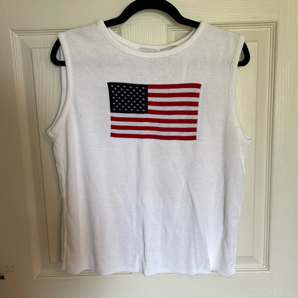 Vintage White Stag. Size L. Sweater material